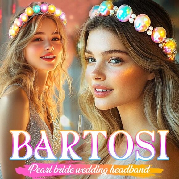 Light Up Pearl Headband LED Starfish Glow Hair Accessories for Women - Picture 7 of 7